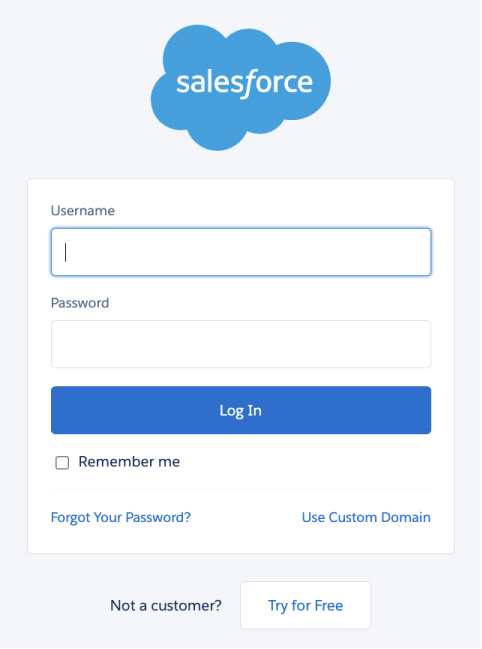 Sign in to Salesforce