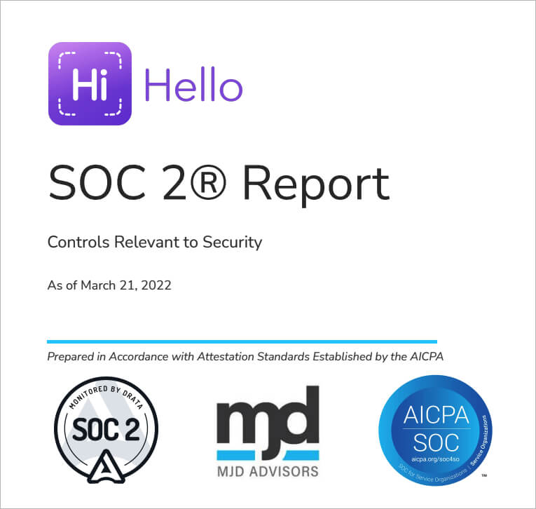 HiHello SOC 2 report