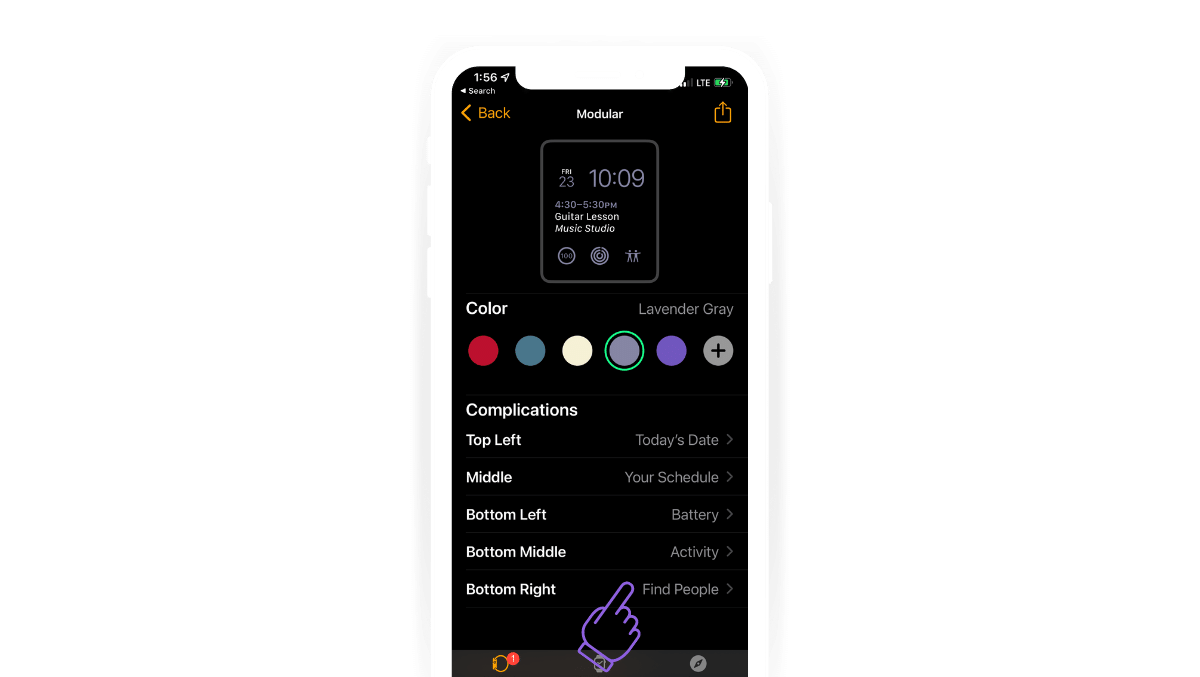 Create a custom complication to share digital business cards on Apple Watch 